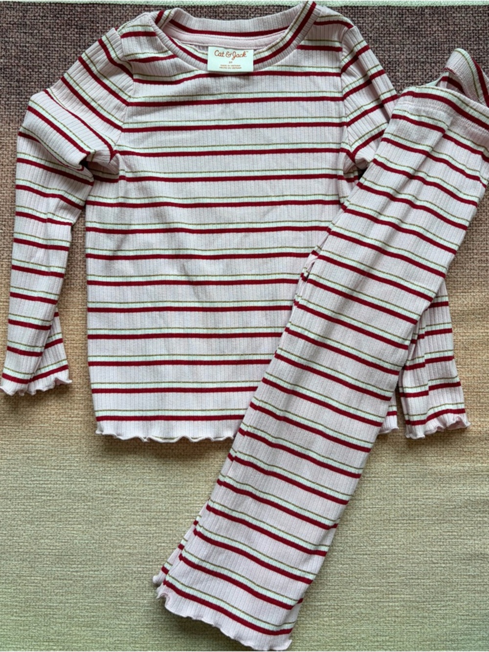 Cat & Jack Striped Set, 3T, EUC